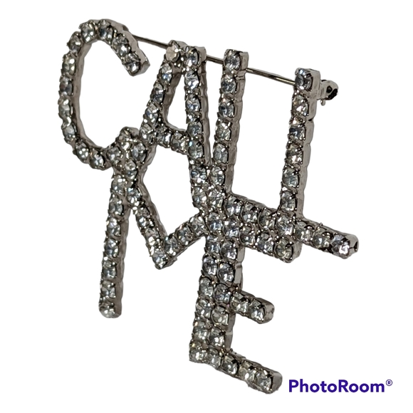 Bauer Call Me Brooch Full Sparkling Bling Mens Or Women's Fashion Jewelry VNT - Picture 6 of 14